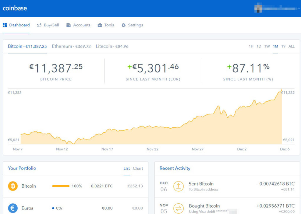 Tuto Bitcoins Coinbase vers Bitfinex - 12 - confirmation coinbase